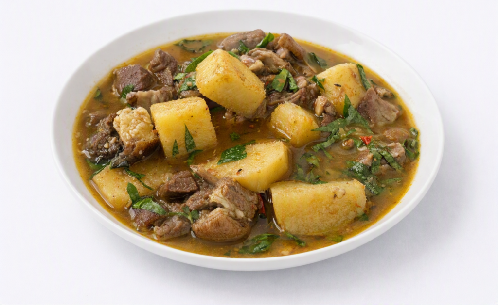 Goat Meat Pepper Soup with Yam