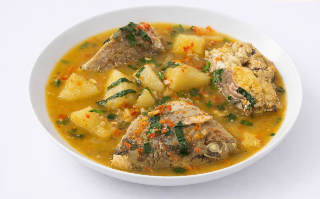 Croaker Fish Pepper Soup (with Yam)
